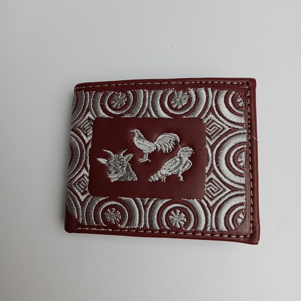 Men's Western Wallet Genuine Leather Hand Crafted Bifold Cowboy Rodeo Wallet‎